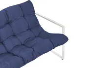 Garden Lounge Set with Table 4 Seater GARDA Metal Blue_1021343