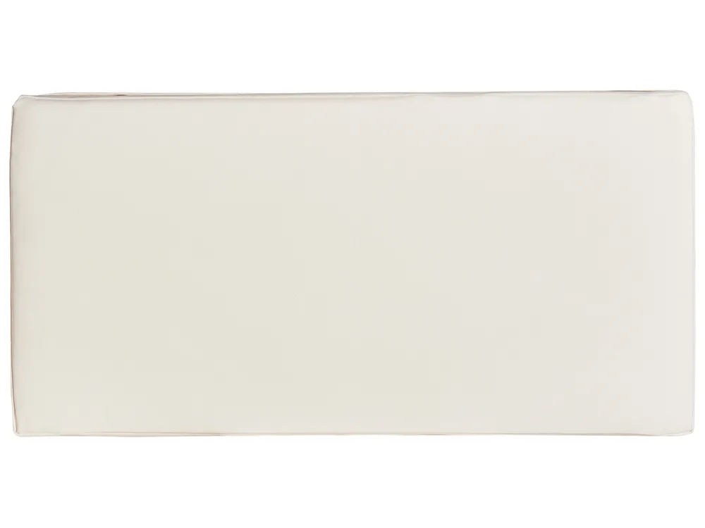 Banco de jardín con cojín GIAVENO 210 cm Madera de acacia Blanco crema_958630