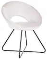 Dining Chair RACHEL Velvet Off-White
