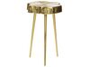 Kovový boční stolek zlatý TAUPO_854178