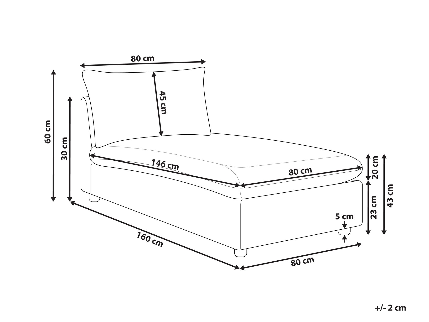 Fabric Chaise Lounge Off-White VIZILLE _955850 Fabric Chaise Lounge Off-White VIZILLE _955850