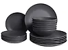 Set veselă 18 piese VIVANI Piatră ceramică Negru