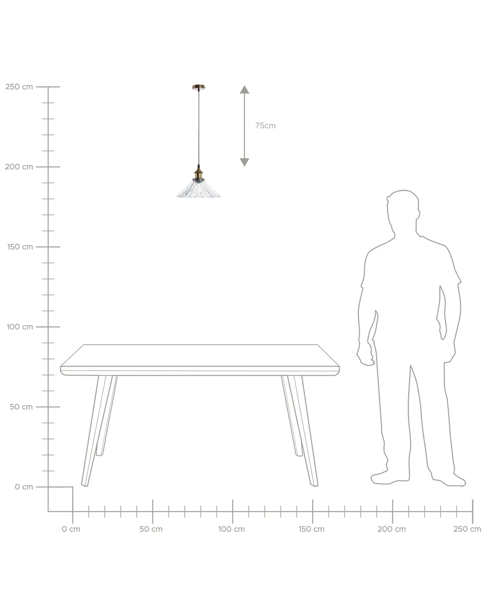 Pendant Lamp COLORADO Glass Transparent_703816