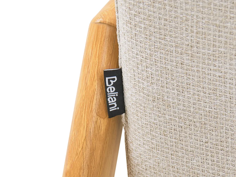 Sofa Bed 2 Seater EDLAND Fabric Light Beige_899466
