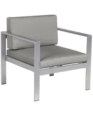 Fotel ogrodowy SALERNO Metal Ciemnoszary_679441