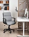 Silla de oficina BYRON Tela Gris