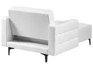 Chaise Longue ABERDEEN Faux Leather White_1038797