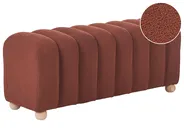 Upholstered Bench IDYLLWILD Boucle Golden Brown_1066940