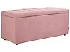 Storage Ottoman OREM Fabric Pink