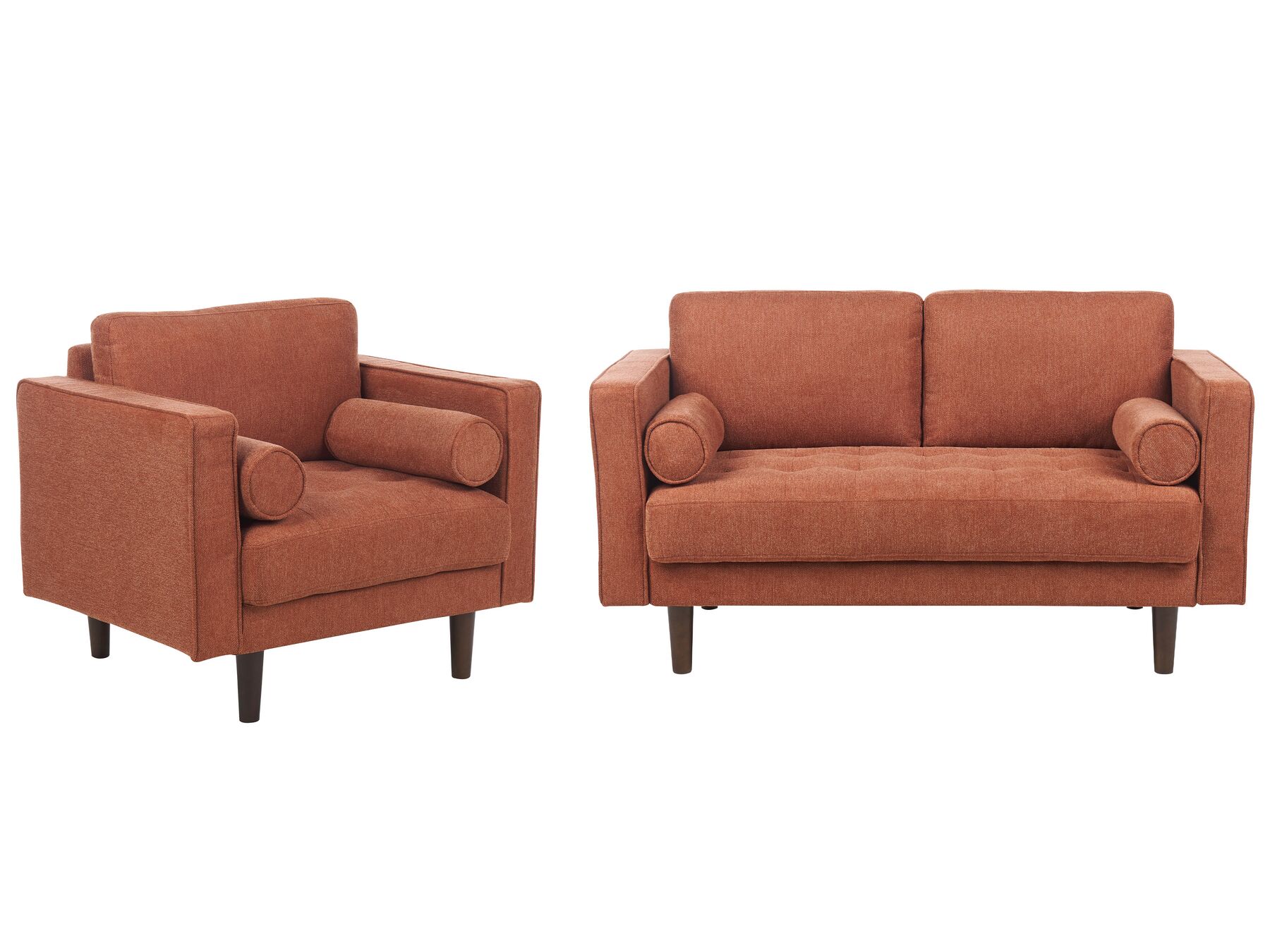 Sofa Set goldbraun 3-Sitzer NURMO_896284