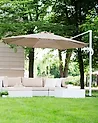 Parasol ogrodowy na wysięgniku 300 cm SAVONA Ciemnobeżowy