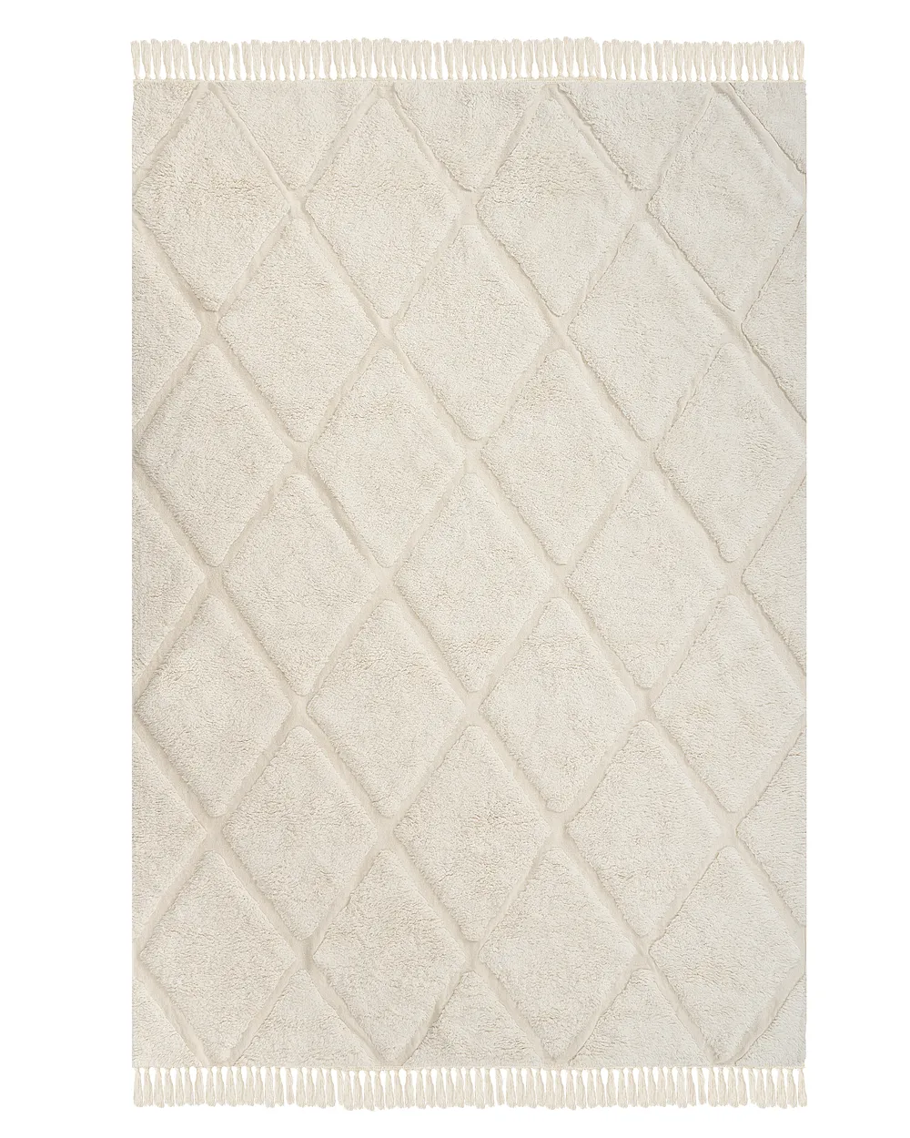 Kids Rug XELDEM  Light Beige 140 x 200 cm Cotton