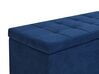 Čalouněný taburet s úložným prostorem námořnická modrá OREM_924305