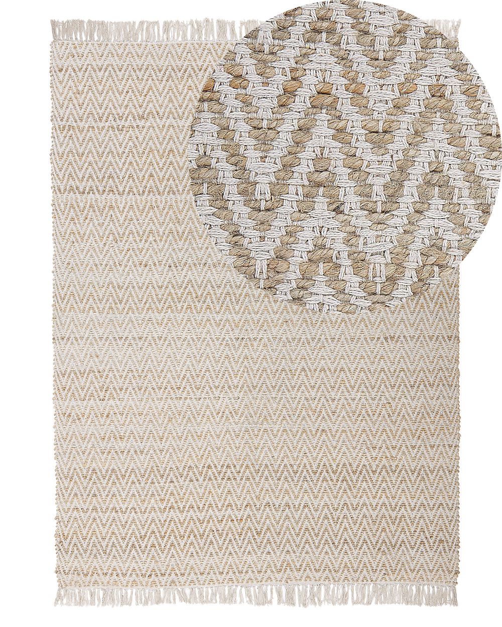 Tappeto AFRIN Beige 140 x 200 cm Iuta