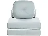 Single Sofa Bed OLDEN Chenille Light Blue