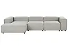 Modular Corner Sofa 4 Seater ARDAL Fabric Light Grey Right Hand