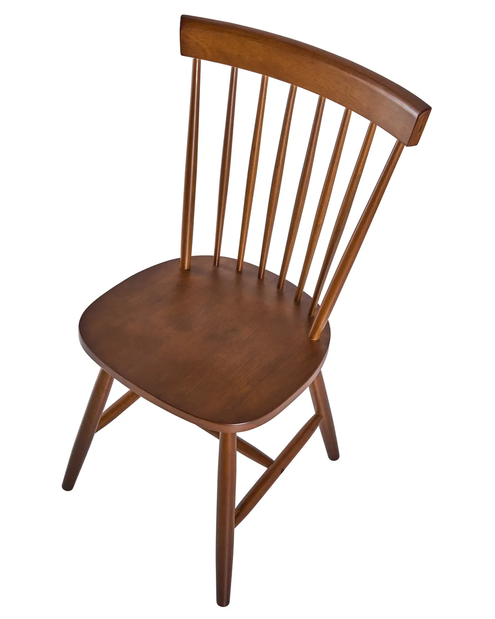 Set of 2 Dining Chairs BURGES Wood Brown_1076389