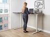 Electric Adjustable Left Corner Desk 160 x 59 cm White and Black DESTINES_927720