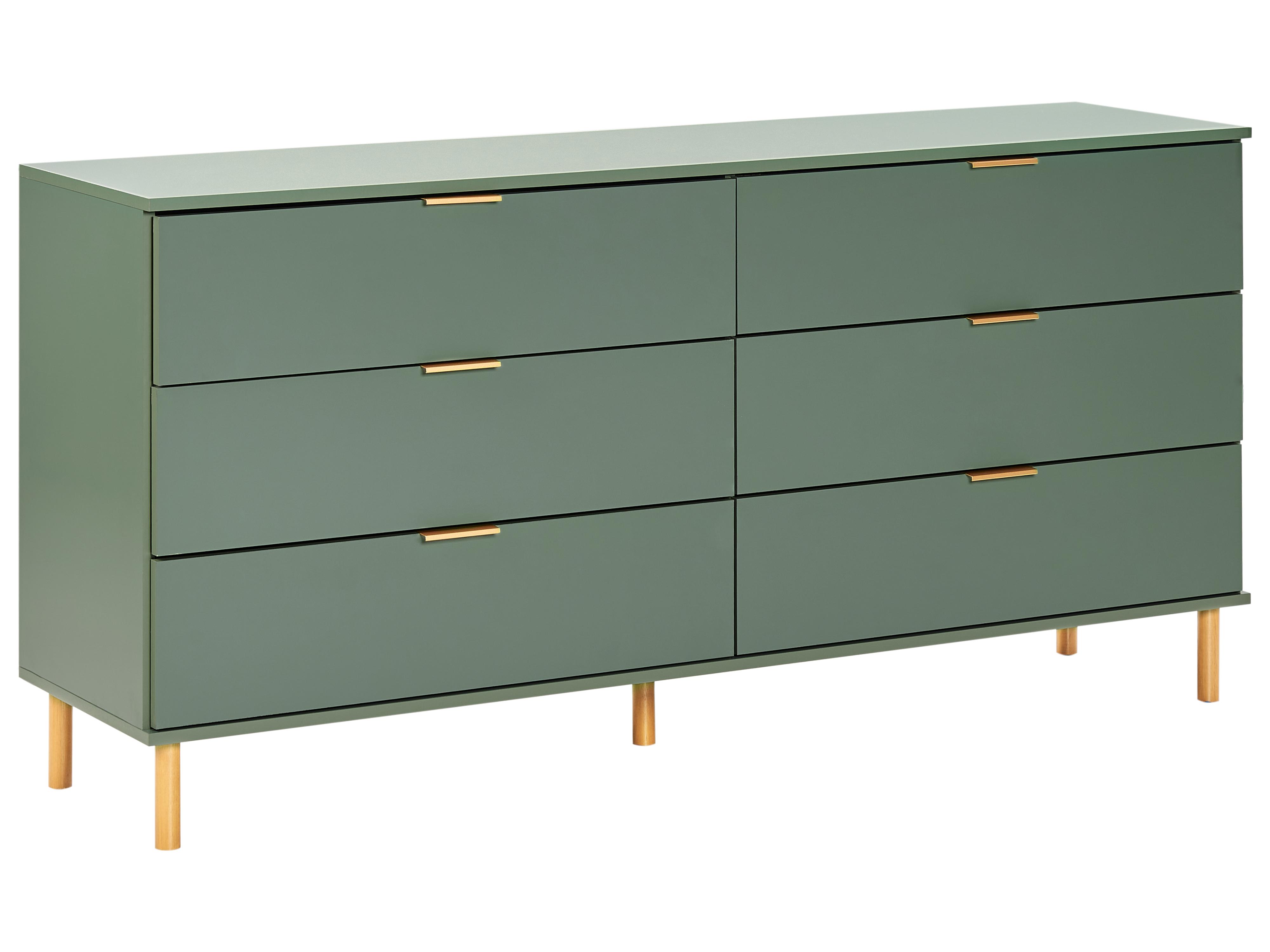 6 Drawer Chest WALPOLE Green 6 Drawer Chest WALPOLE Green