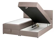 Boxspringbett mit Stauraum BARONET Stoff Taupe 160 x 200 cm_1004566
