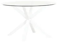 Set da pranzo da giardino 4 posti MALETTO/BUSSETO Metallo Bianco_956914