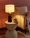 Table Lamp VILAR Ceramic Black