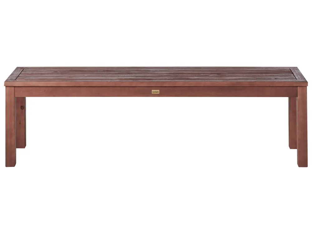 Garden Bench with Cushion TUSCANIA 160 cm Eucalyptus Wood Blue_1153867
