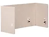 Przegroda na biurko SOLOA 210 x 61 cm Beżowy