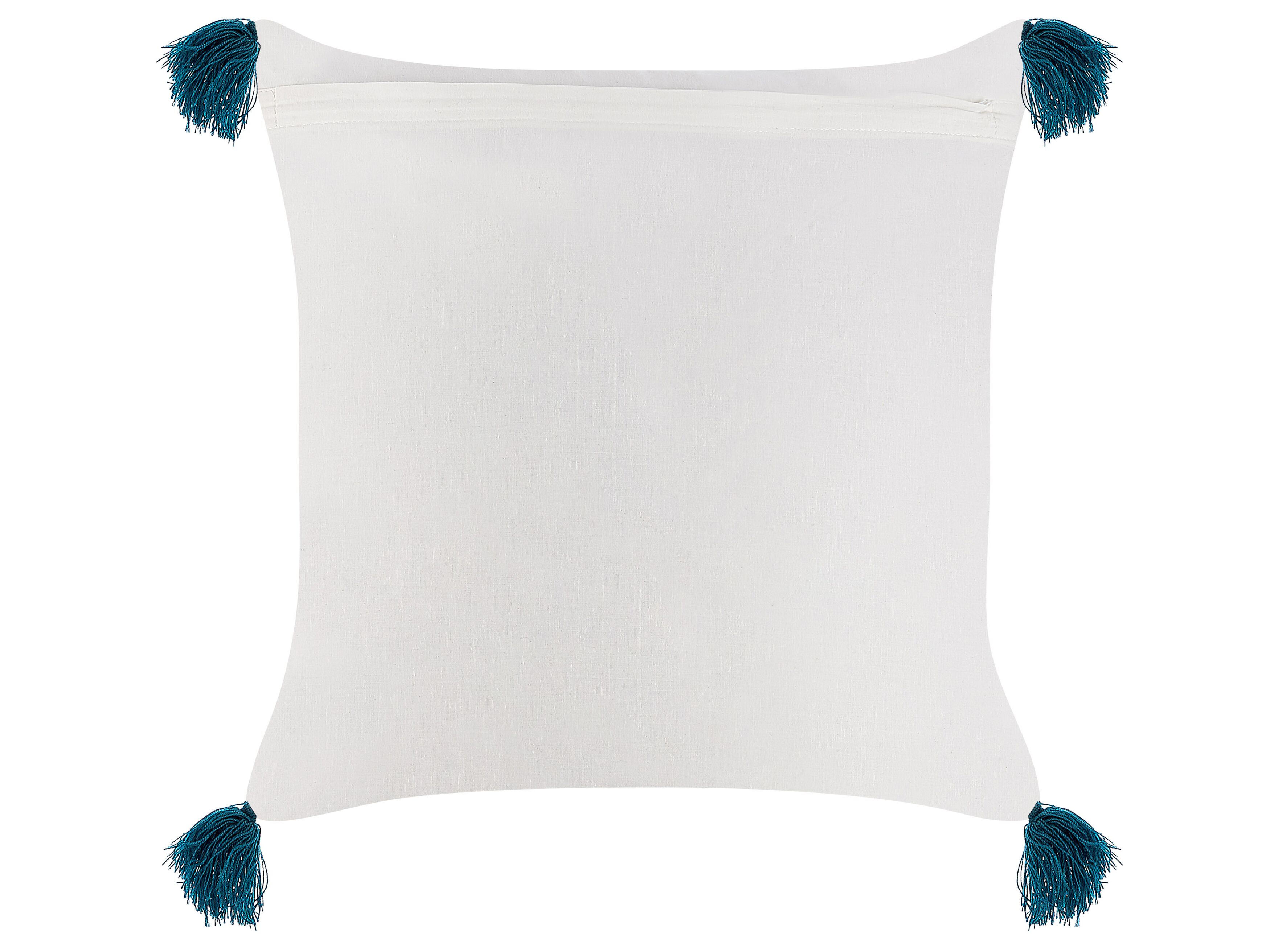Coussin EYTELIA Coton 45 x 45 cm Bleu Motif géométrique Coussin EYTELIA Coton 45 x 45 cm Bleu Motif géométrique