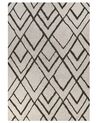 Balvněný shaggy koberec 160 x 230 cm krémový/ zelený YESILKOY_842974