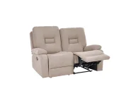 Sofa z manualną funkcją relaksu dla 2 osób BERGEN Beżowoszary_1107082