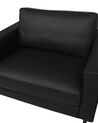 Leather Armchair Black SAVALEN_723721