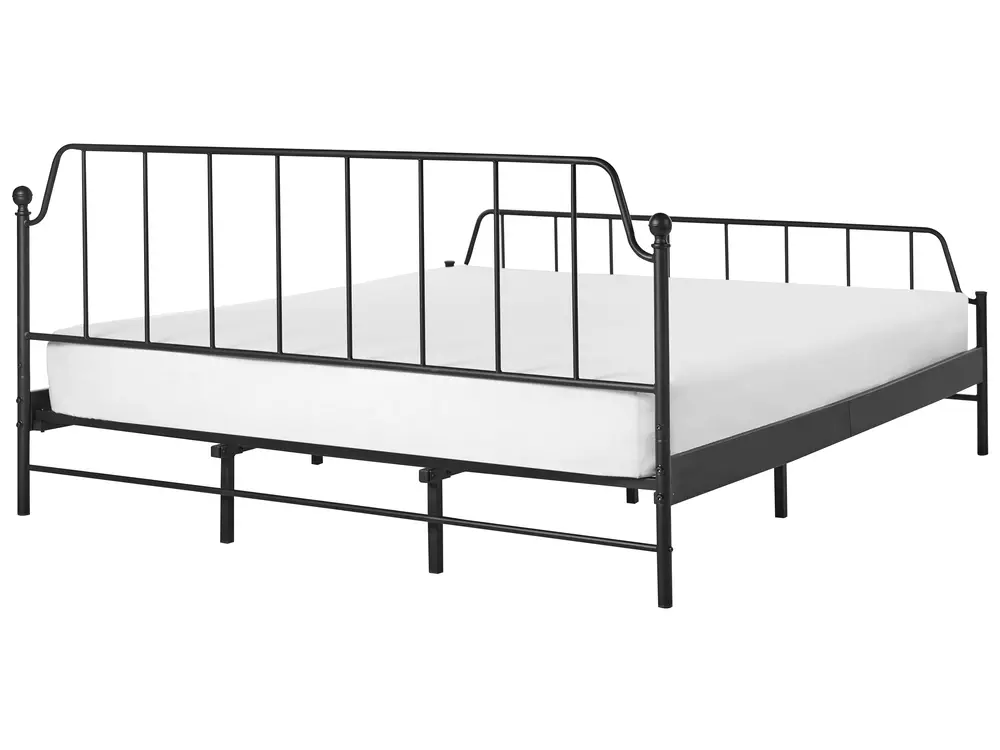 Bed Metal MAURESSAC 180 x 200 cm (EU Super King) Black_902706