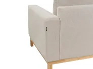 Corner Sofa 4 Seater SIGGARD Fabric Light Beige Left Hand_944900