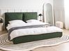 Lit à eau Tissu BAJONNA 180 x 200 cm Vert foncé