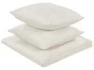 Bedspread with Cushions RUDKHAN 160 x 220 cm Off-White_821917