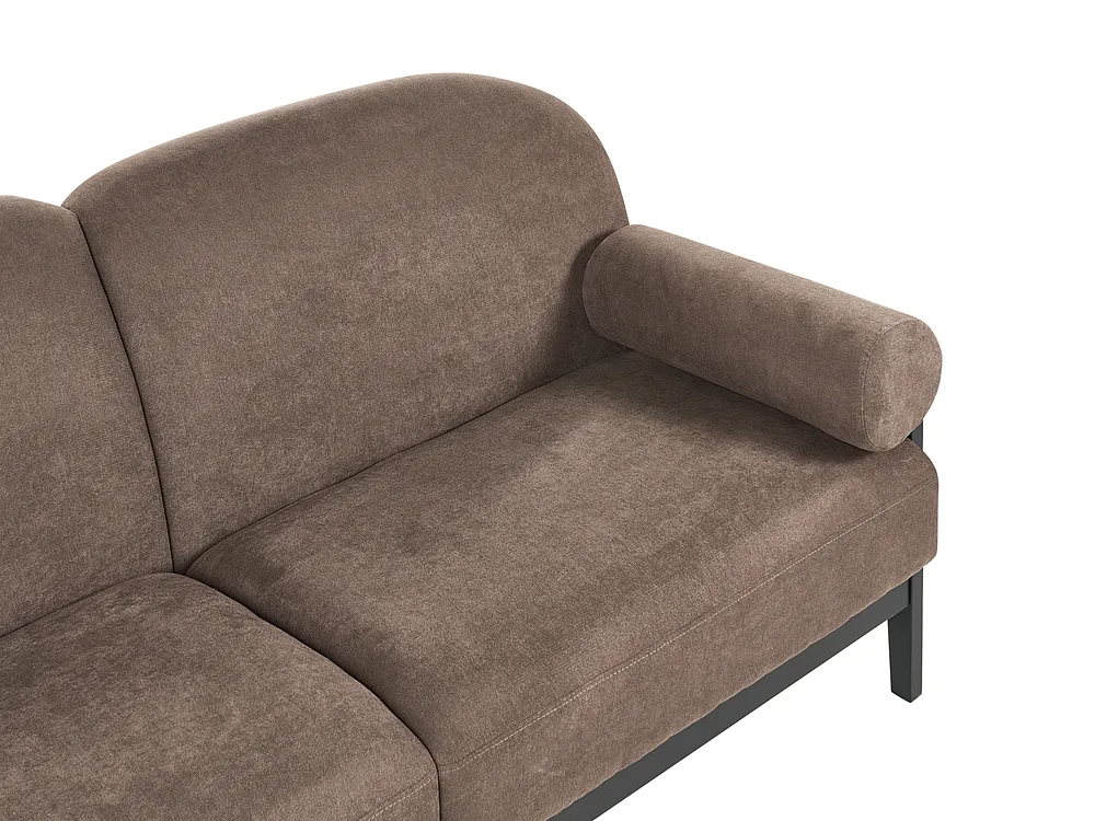 Sofa dla 3 osób PILARNE Brązowy_1159555