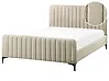 Bed Boucle LUNAN 140 x 200 cm (EU Double) Beige