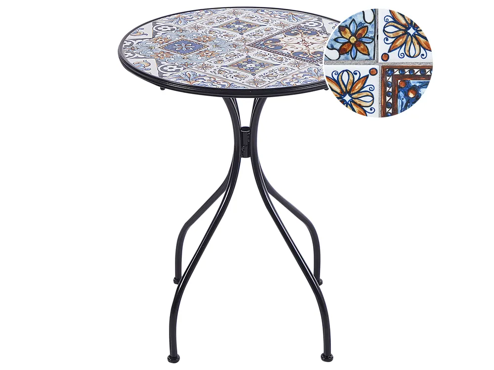 Stolik bistro CIVITA 60 cm 60 cm Metal Czarny