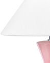 Keramická stolní lampa růžová FERRY_843224