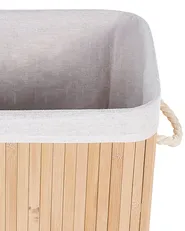 Laundry Basket KOMARI Bamboo Light Brown 72 L_849027