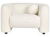 4 Seater Boucle Living Room Set White LEIREN_920819