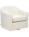 Sillón giratorio MAGNOR Tela Beige claro