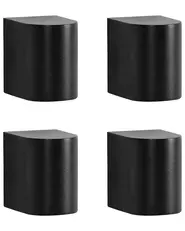 Set di 4 Applique da Esterno AVIA Nero_1105439