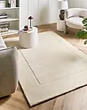 Alfombra KARGIL Blanco crema 160 x 230 cm Lana