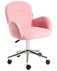 Desk Chair PRIDDY Boucle Pink_1101251