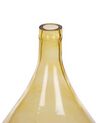 Vase en verre 31 cm jaune BHATURA _823697