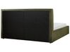 Boucle EU Super King Size Ottoman Bed Dark Green MOISSAC_928949