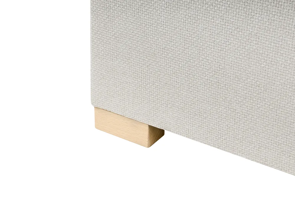 Divan Bed with Storage ESQUIRE Fabric Off-White 160 x 200 cm (EU King Size)_1016120