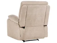 Manual Recliner Living Room Set 6 Seater BERGEN Fabric Beige_1064903